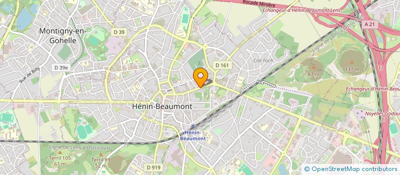 localisation de l'entreprise COMPTOIR DES ARPENTEURS  HENIN-BEAUMONT