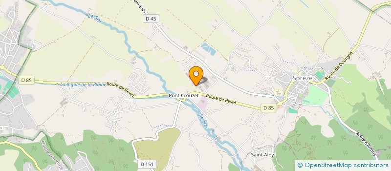 localisation de l'entreprise COMPTOIR DES BOIS DE SOREZE  SOREZE