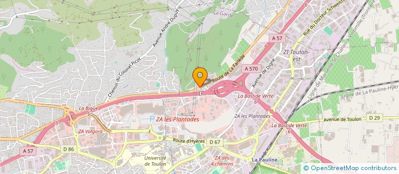 localisation de l'entreprise COMPTOIR DES CERAMIQUES à LA GARDE