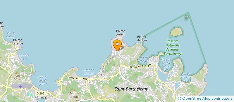 localisation de l'entreprise COMPTOIR DES COLONIES à SAINT BARTHELEMY