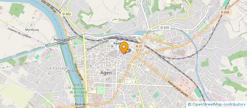 localisation de l'entreprise COMPTOIR DES CORDONNIERS  AGEN