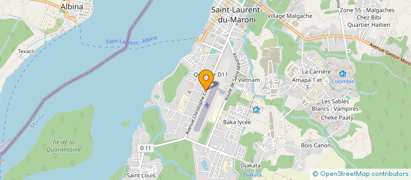 localisation de l'entreprise COMPTOIR DES CREATEURS à SAINT-LAURENT-DU-MARONI