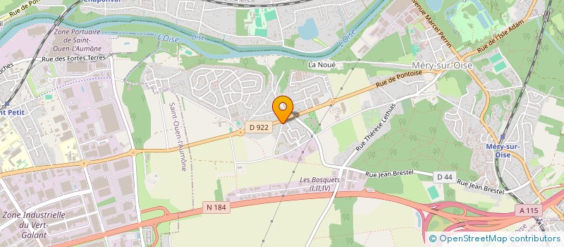 localisation de l'entreprise COMPTOIR DES DAMES à MERY-SUR-OISE