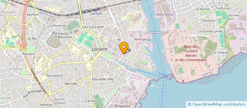 localisation de l'entreprise COMPTOIR DES GOURMANDISES à LORIENT