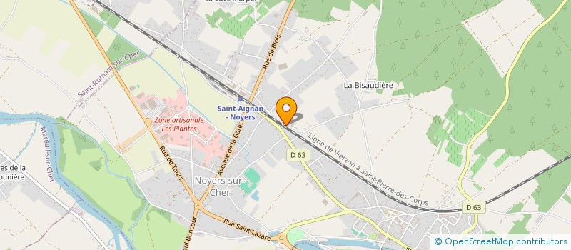 localisation de l'entreprise COMPTOIR DES GRANGES à NOYERS-SUR-CHER