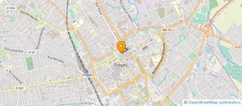 localisation de l'entreprise COMPTOIR DES HALLES  TROYES