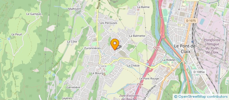 localisation de l'entreprise COMPTOIR DES IDEES  CLAIX