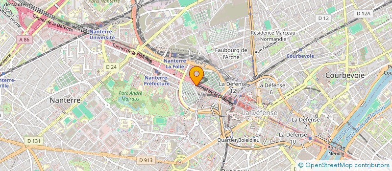 localisation de l'entreprise COMPTOIR DES ILES  NANTERRE