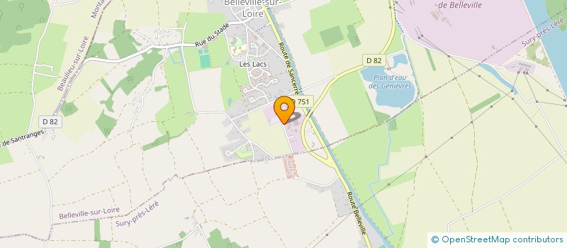 localisation de l'entreprise COMPTOIR DES ISLES AUX BRUMES  BELLEVILLE-SUR-LOIRE