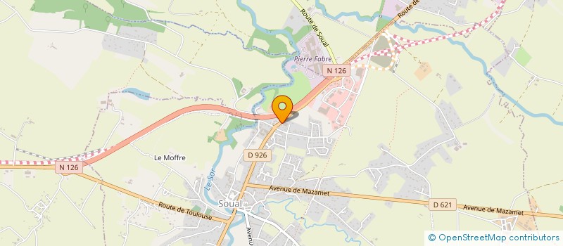 localisation de l'entreprise COMPTOIR DES JARDINS  SOUAL