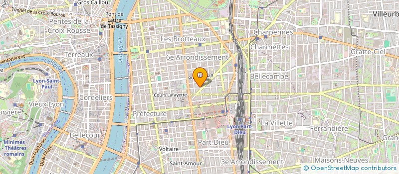 localisation de l'entreprise COMPTOIR DES LOGICIELS à LYON