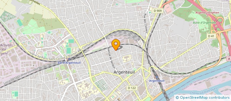 localisation de l'entreprise COMPTOIR DES MATERIAUX à ARGENTEUIL