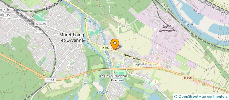 localisation de l'entreprise COMPTOIR DES MATERIAUX  MORET-LOING-ET-ORVANNE