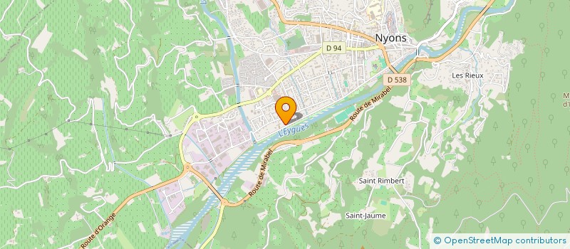 localisation de l'entreprise COMPTOIR DES MATERIAUX DE HAUTE PROVENCE  NYONS