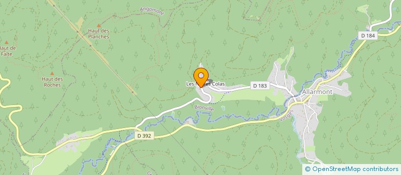 localisation de l'entreprise COMPTOIR DES NOIRES COLAS  BIONVILLE