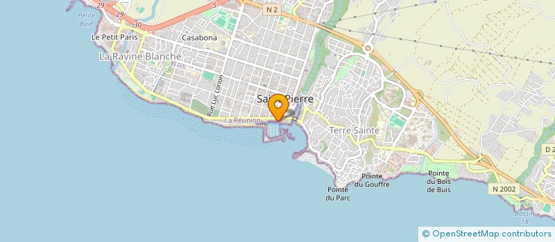 localisation de l'entreprise COMPTOIR DES PECHEURS ARTISANS DU SUD à SAINT-PIERRE