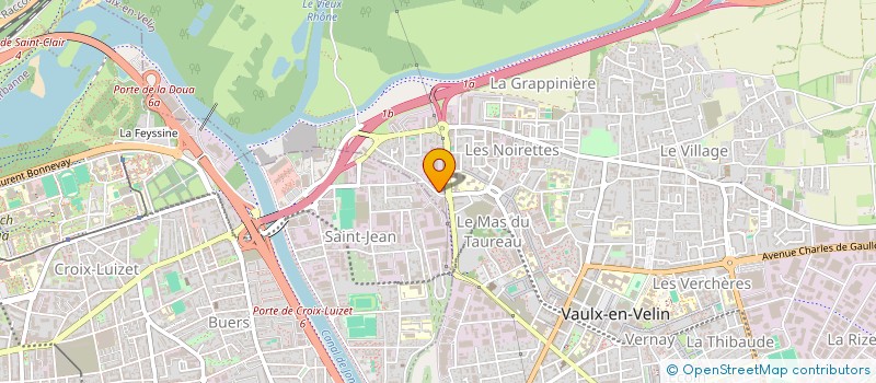 localisation de l'entreprise COMPTOIR DES PEINTURES DU RHONE à VAULX-EN-VELIN