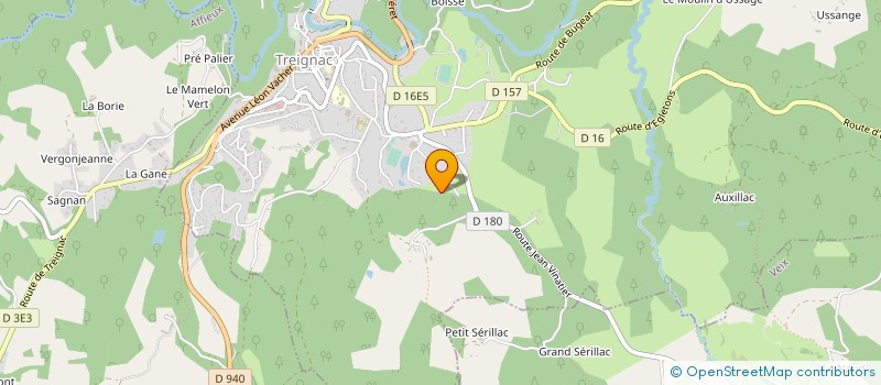 localisation de l'entreprise COMPTOIR DES PLANTES à TREIGNAC