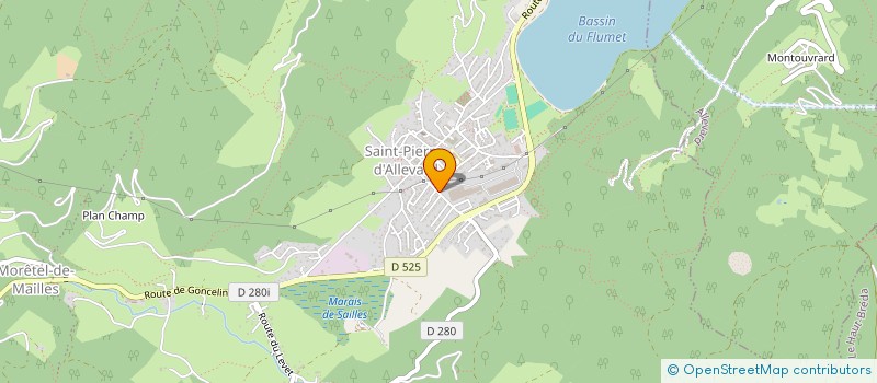 localisation de l'entreprise COMPTOIR DES PRODUITS INDUSTRIELS MECANIQUES ET MAGNETIQUES  CRETS EN BELLEDONNE