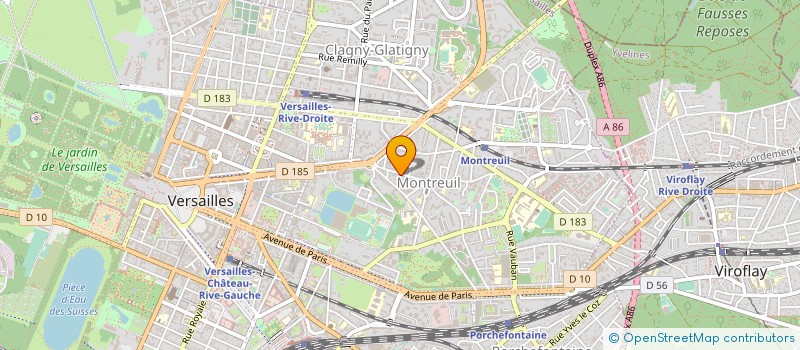 localisation de l'entreprise COMPTOIR DES RETOUCHES à VERSAILLES