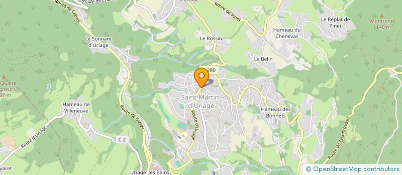 localisation de l'entreprise COMPTOIR DES SAVEURS à SAINT-MARTIN-D'URIAGE