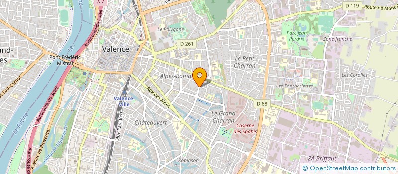 localisation de l'entreprise COMPTOIR DES SOIERIES  VALENCE