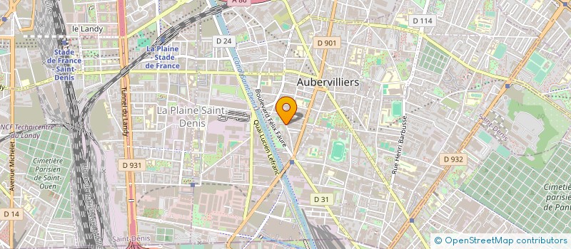 localisation de l'entreprise COMPTOIR DES STOCKS à AUBERVILLIERS