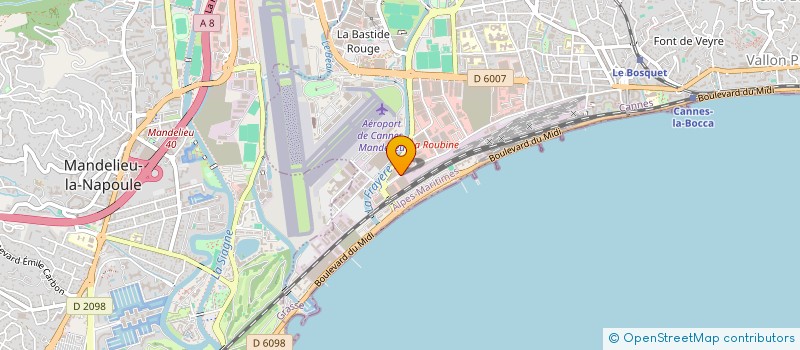 localisation de l'entreprise COMPTOIR DES VENTES INTERNATIONALES à CANNES