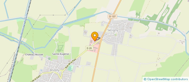 localisation de l'entreprise COMPTOIR DES VERNIS DE L'OUEST à ANDILLY