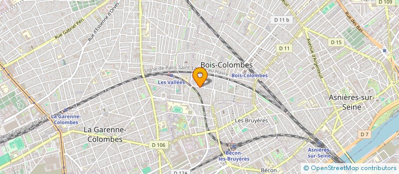 localisation de l'entreprise COMPTOIR DES VINS DE FRANCE à BOIS-COLOMBES