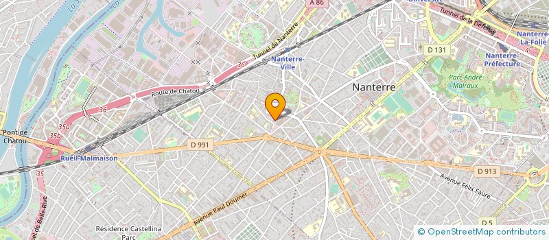 localisation de l'entreprise COMPTOIR DESIGN LAB à NANTERRE