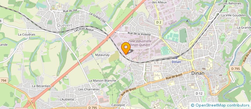 localisation de l'entreprise COMPTOIR DINANNAIS  QUEVERT