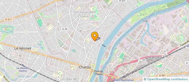 localisation de l'entreprise COMPTOIR DISTRIB ET ACHATS EN GROS à CHATOU