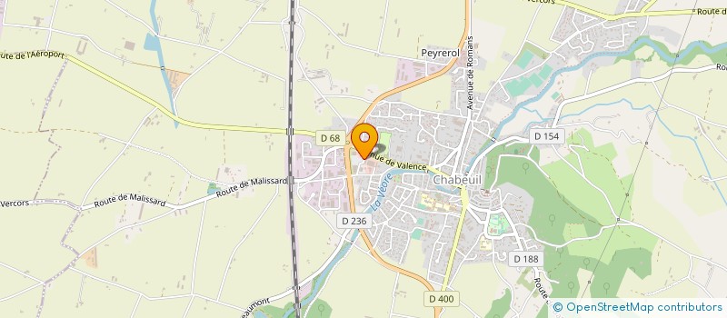 localisation de l'entreprise COMPTOIR DROMOIS DES VIANDES à CHABEUIL