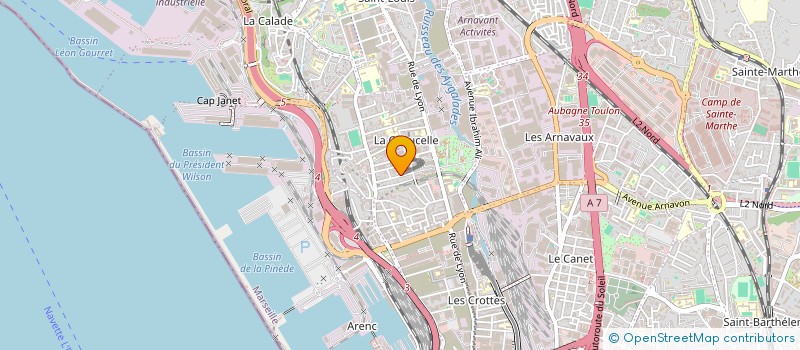 localisation de l'entreprise COMPTOIR DU BATIMENT à MARSEILLE