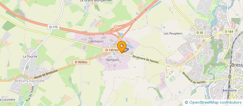 localisation de l'entreprise COMPTOIR DU BATIMENT ET DE L INDUSTRIE à BRESSUIRE