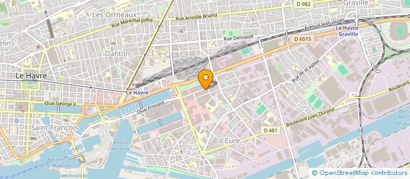 localisation de l'entreprise COMPTOIR DU BOIS à LE HAVRE