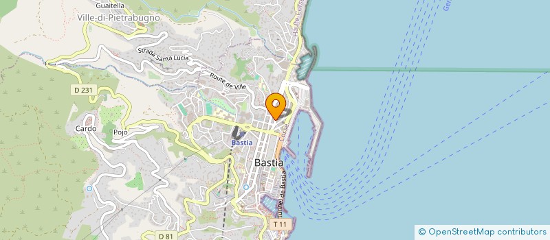 localisation de l'entreprise COMPTOIR DU CAOUTCHOUC à BASTIA