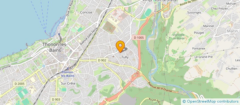 localisation de l'entreprise COMPTOIR DU CARRELAGE 74 à THONON-LES-BAINS