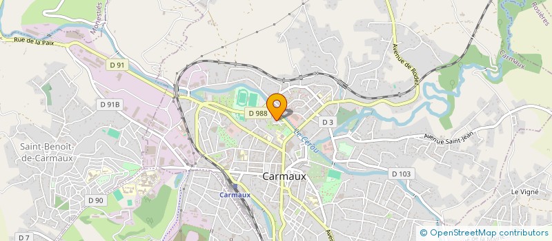 localisation de l'entreprise COMPTOIR DU CARRELAGE ET DU REVETEMENT  CARMAUX