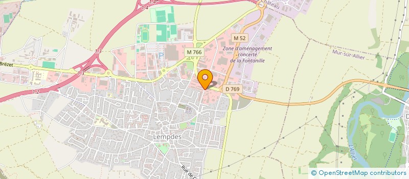 localisation de l'entreprise COMPTOIR DU FREIN ET DE TRANSMISSION à LEMPDES