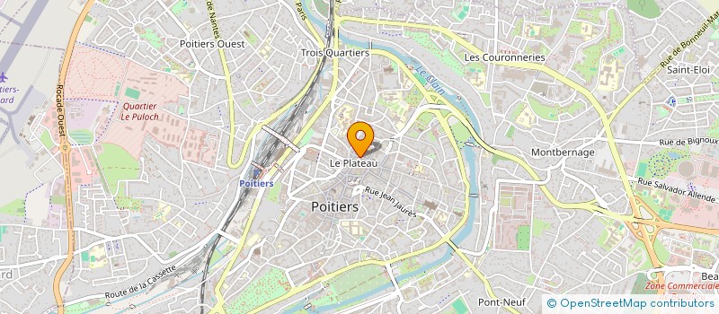 localisation de l'entreprise COMPTOIR DU FROMAGE à POITIERS