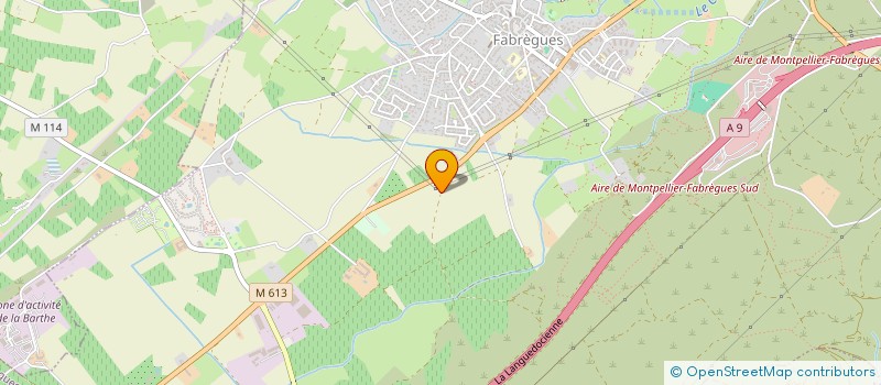 localisation de l'entreprise COMPTOIR DU LANGUEDOC  FABREGUES