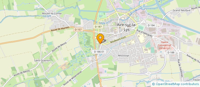 localisation de l'entreprise COMPTOIR DU LYS à AIRE-SUR-LA-LYS