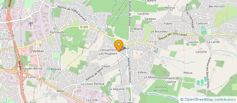 localisation de l'entreprise COMPTOIR DU MATERIEL DE BOULANGERIE PATISSERIE à TRESSES