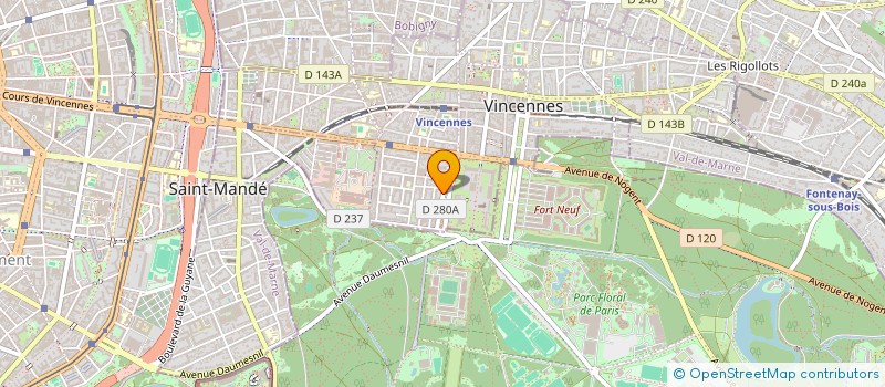 localisation de l'entreprise COMPTOIR DU MATERIEL MEDICAL FRANCAIS à VINCENNES