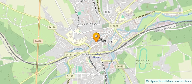 localisation de l'entreprise COMPTOIR DU MONDE à BERNAY