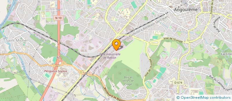 localisation de l'entreprise COMPTOIR DU NEGOCE EUROPEEN à ANGOULEME