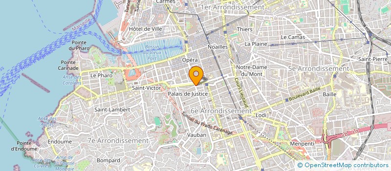 localisation de l'entreprise COMPTOIR DU PALAIS  MARSEILLE