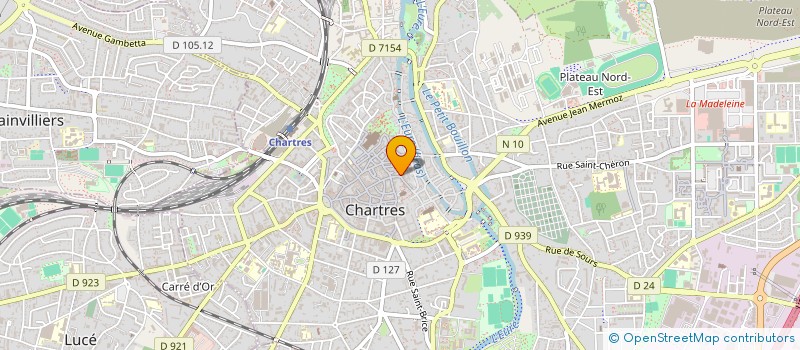localisation de l'entreprise COMPTOIR DU PATCHWORK à CHARTRES